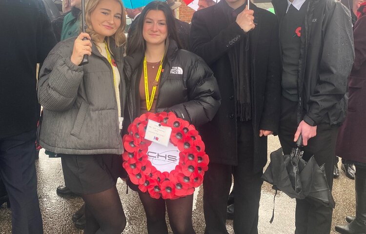 Image of Head Students Represent CHS at Town Remembrance Service