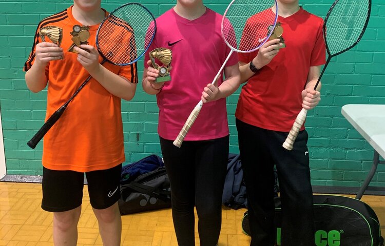 Image of Luke, Anna and Jacob's Badminton Tournament Triumph