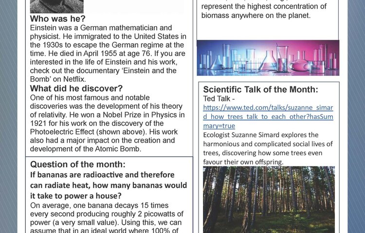Image of March Issue of the CHS Science Bulletin Out Now!