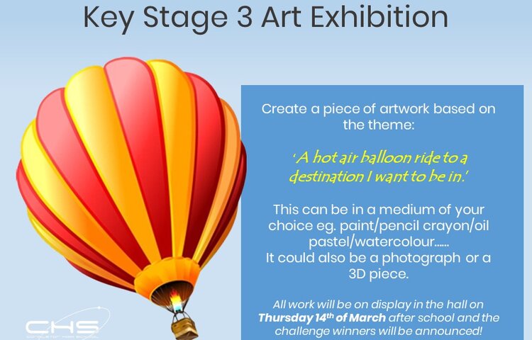 Image of Key Stage 3 Hot Air Balloon Art Exhibition